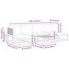 vidaXL 7-tlg. Gartensofa-Set mit Kissen Holz Akazie & Rattan