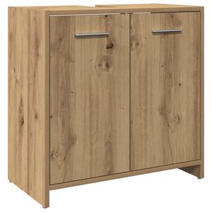 vidaXL Waschbeckenunterschrank Artisan-Eiche 60x33x60 cm