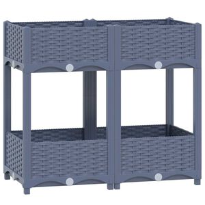 vidaXL Hochbeet 80x40x71 cm Polypropylen