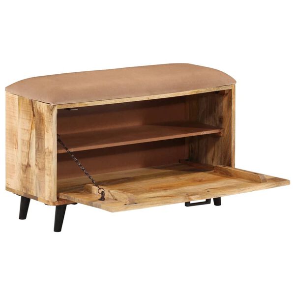 vidaXL Schuhbank 80x30x45 cm Massivholz Mango