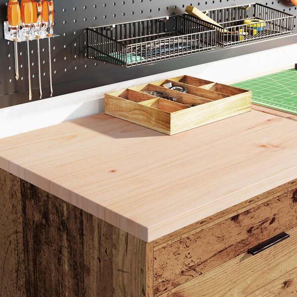 vidaXL Garagen-Aufbewahrungsschrank Altholz-Optik Massivholz Kiefer