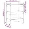 vidaXL K&uuml;chenwagen Grau Sonoma 50x30x70 cm Holzwerkstoff