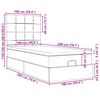 vidaXL Ottoman-Bett mit Matratzen Dunkelgr&uuml;n 100x200 cm Samt