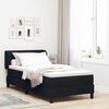 vidaXL Boxspringbett mit Matratze Schwarz 90 x 190 cm Stoff