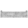 vidaXL Bettgestell mit Schubladen Betongrau 90x190 cm