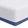 vidaXL Matratze Wei&szlig; und Blau 160 x 200 cm Jacquard-Stoff