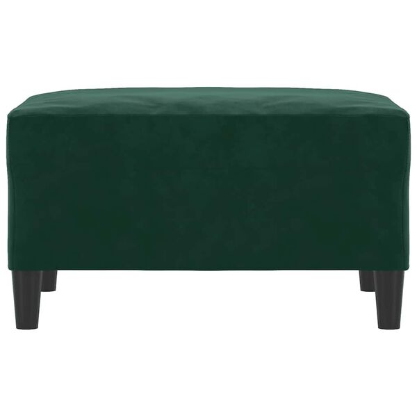 vidaXL Fu&szlig;hocker Dunkelgr&uuml;n 70x55x41 cm Samt