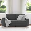vidaXL Sofa 140cm Grau Stoff