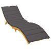 vidaXL Sonnenliegen-Auflage Anthrazit 200x70x3 cm Oxford-Gewebe