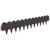 vidaXL Raseneinfassung 10 stk. 103 x 20 cm Stahl Schwarz