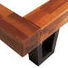 vidaXL Massivholzbett mit Baumkante Akazienholz 90 cm