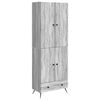 vidaXL Schrankset 2 pcs Grau Sonoma Holzwerkstoff