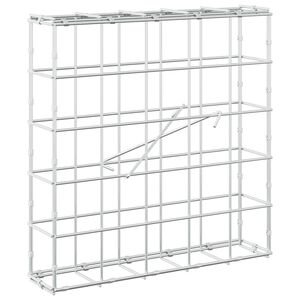 vidaXL Gabione mit 3,5 mm Draht und 10x10 cm Maschen 50x10x50 cm