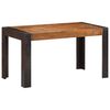 vidaXL Esstisch 140x70x76 cm Raues Mango-Massivholz