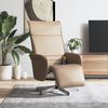 vidaXL Relaxsessel mit Fu&szlig;teil Cappuccino-Braun Kunstleder