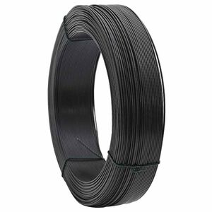 vidaXL Zaun-Bindedraht 250 m 0,9/1,4 mm Stahl Anthrazit