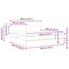 vidaXL Aufbewahrungsbett mit Matratze Dunkelgrau 200 x 200 cm