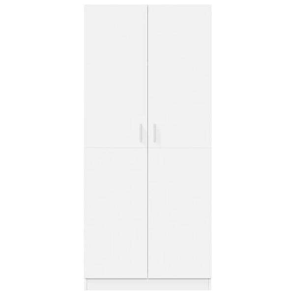 vidaXL Kleiderschrank Wei&szlig; 80x52x180 cm Holzwerkstoff