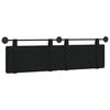 vidaXL H&auml;ngevorderseite Wandmontiert Schwarz 190 x 55 x 5 cm Samt