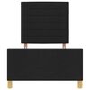 vidaXL Bettgestell mit Kopfteil Schwarz 80 x 200 cm Stoff