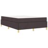 vidaXL Bettrahmen mit Matratze Dunkelbraun 160 x 200 cm Stoff