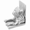 vidaXL Buchst&uuml;tzen 2 pcs Silber 12 x 15 x 18 cm Aluminium