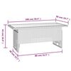 vidaXL 3-tlg. Garten-Lounge-Set mit Kissen Schwarz Poly Rattan