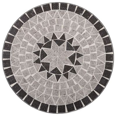 vidaXL 3-tlg. Bistro-Set Mosaik Keramik Grau