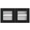 vidaXL K&uuml;chenschrank Schwarz Eichen-Optik 80 x 31 x 40 cm