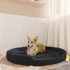 vidaXL Hundebett Schwarz 110x90x23 cm Pl&uuml;sch