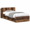 vidaXL Bettgestell mit Stauraum Altholz 75 x 190 cm Holzwerkstoff