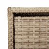 vidaXL Gartenschrank Beige 55x59x69 cm Poly Rattan