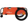 vidaXL Fahrradanh&auml;nger Orange und Schwarz Oxford-Gewebe & Eisen