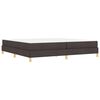 vidaXL Boxspringbett mit Matratze Dunkelbraun 200 x 200 cm Stoff