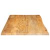 vidaXL Tischplatte mit Baumkante 100x60x3,8 cm Massivholz Mango