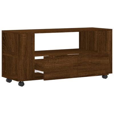 vidaXL TV-Schrank Braun Eichen-Optik 102x34,5x43 cm Holzwerkstoff