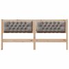 vidaXL Kopfteil Sonstiges Braun und Taupe 160 cm Massivholz Kiefer