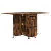 vidaXL Esstisch 140 x 80 x 77 cm Holzwerkstoff Ger&auml;ucherte Eiche