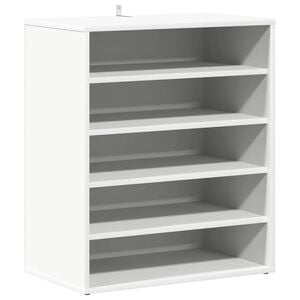 vidaXL Schuhschrank Wei&szlig; 60x35x70 cm Holzwerkstoff