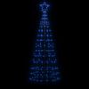 vidaXL LED-Weihnachtsbaum mit Erdspießen 220 LEDs Blau 180 cm