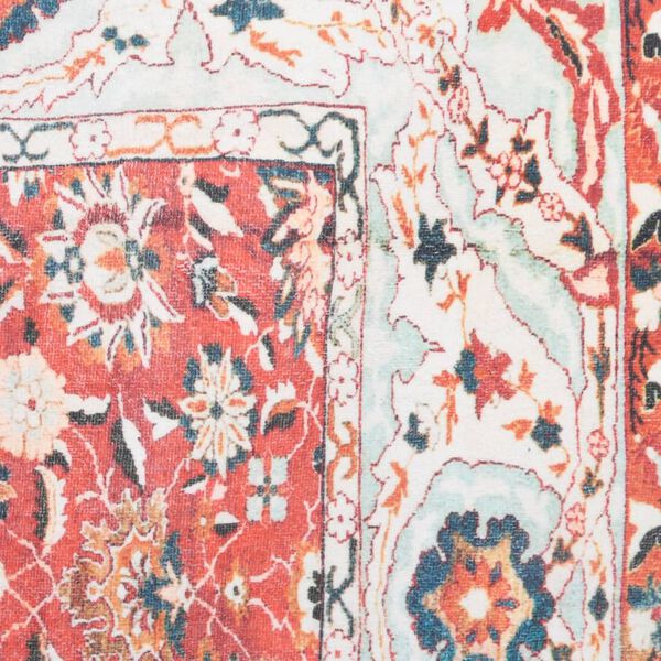 vidaXL Teppich Bedruckt Waschbar Faltbar Bunt 200x300 cm Polyester
