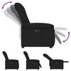vidaXL Relaxsessel mit Aufstehhilfe Elektrisch Schwarz Stoff