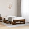 vidaXL Bettgestell ohne Matratze R&auml;uchereiche 90x200 cm Holzwerkstoff