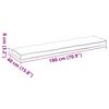 vidaXL Palettenkissenset 2 pcs Schwarz 180 x 40 x 8 cm Oxford-Stoff