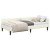 vidaXL Eckbettgestell Creme 90 x 190 cm Samt