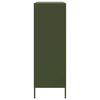 vidaXL Highboard Olivgr&uuml;n 68x39x113 cm Stahl