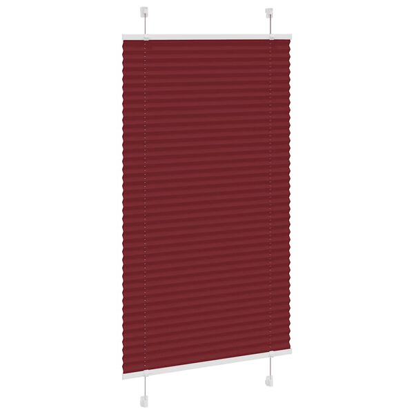 vidaXL Plissee Bordeauxrot 75x150 cm Stoffbreite 74,4 cm Polyester