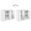 vidaXL Sideboard Wei&szlig; 85x34x76 cm Holzwerkstoff