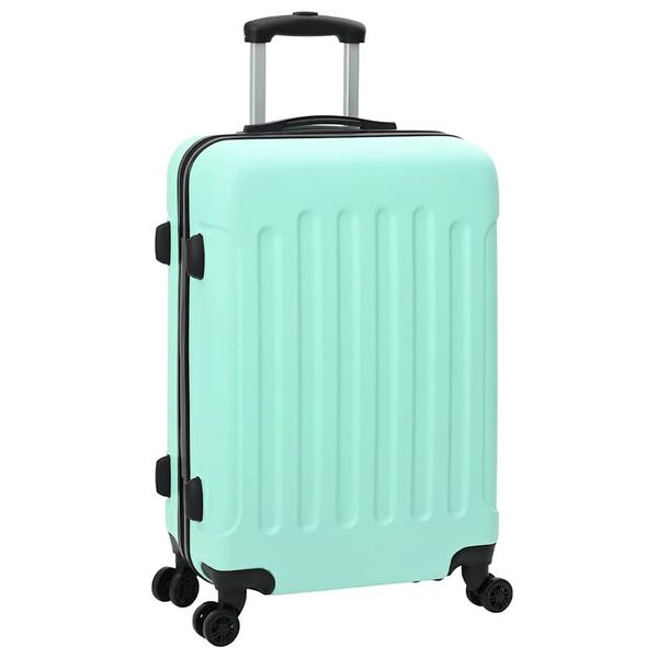 vidaXL Koffer 3 pcs Mintgr&uuml;n 50 x 31 x 78 cm ABS Kunststoff