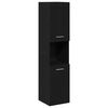 vidaXL Badezimmerschrank Schwarz Eichen-Optik 30 x 30 x 130 cm